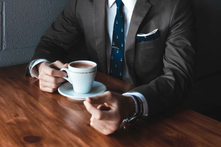 businessman black suit and tie